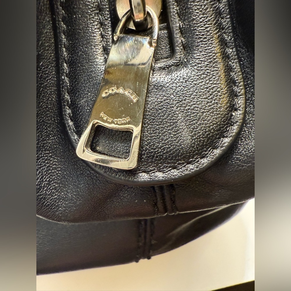 Coach Black Lexi Shoulder Bag with Monogram Pattern - Picture 5 of 13